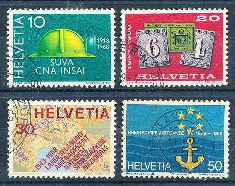 SWITZERLAND  1968 -   Events  SET   - FINE  USED