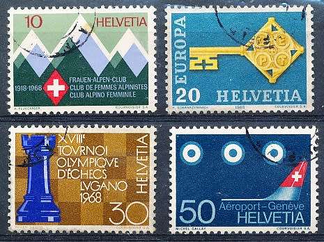 SWITZERLAND  1968 -   Events  SET   - FINE  USED