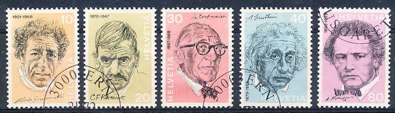 SWITZERLAND  1972 -   Portraits  SET   - FINE USED