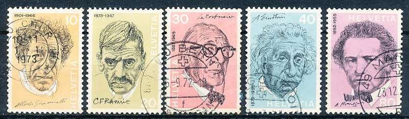 SWITZERLAND  1972 -   Portraits  SET   - FINE USED