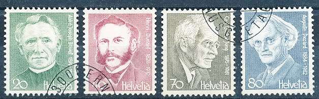 SWITZERLAND  1978 -    Portraits    SET   - FINE  USED