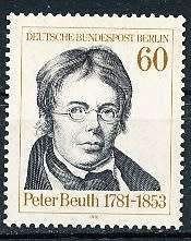 GERMANY/ BERLIN   1981    Birth of Peter Beuth   SINGLE ISSUE    -  MINT
