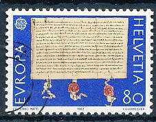 SWITZERLAND  1982 -  EUROPA Stamp - Historic Events TOP VALUE   - FINE  USED