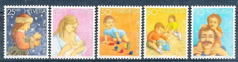SWITZERLAND  1987 -   Pro Juventute - Child Development SET    - FINE MINT