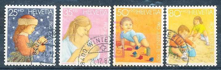 SWITZERLAND  1987 -   Pro Juventute - Child Development PART SET    - FINE USED