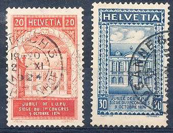 SWITZERLAND  1924 -   Universal Postal Union - U.P.U.   SET  - FINE  USED