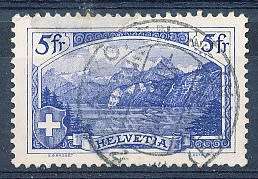 SWITZERLAND  1928 -   Landscapes  5Fr      - FINE  USED