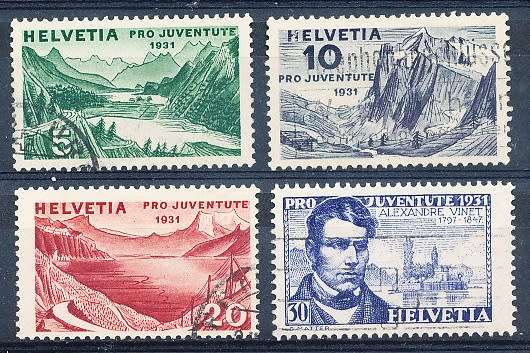 SWITZERLAND  1931 -  PRO JUVENTUTE - Landscapess   SET     - FINE  USED