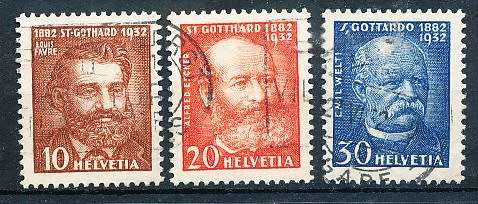 SWITZERLAND  1932 -   Gotthard Railway  SET     - FINE  USED