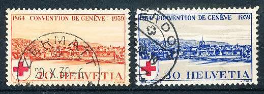 SWITZERLAND  1939 - Anniversary of the Red Cross   SET     - FINE  USED