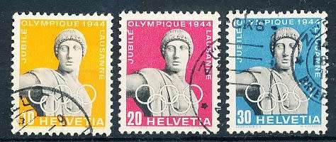 SWITZERLAND  1944 - International Olympic Committee  SET     - FINE  USED