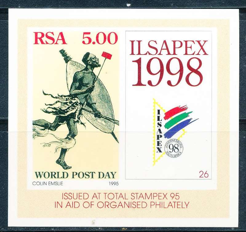 RSA  - 1995 -  Stamp Exhibition `STAMPEX `95`  -  MINI-SHEET  -   MINT