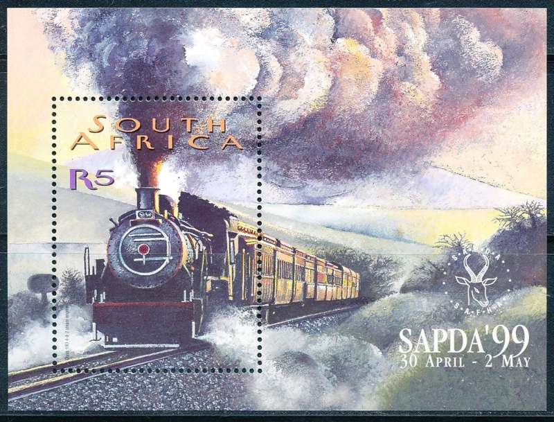 RSA  - 1999 -   Stamp Exhibition `SAPDA `99` - Johannesburg -  MINI-SHEET  - FINE  MINT