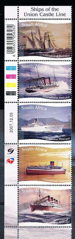 RSA  - 2007 -   Ships of the Union Castle Line  CONTROL  - FINE MINT
