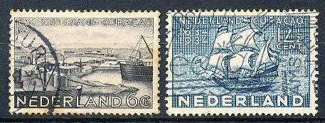 NETHERLANDS  1934  -  Curacao Jubilee FULL  SET   -  FINE   USED