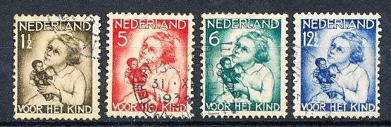 NETHERLANDS  1934  -   Child Care -  FULL SET  -  FINE USED