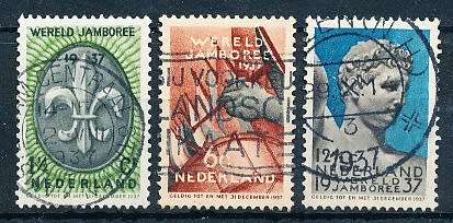 NETHERLANDS  1937  -  Jamboree  FULL  SET   - FINE USED