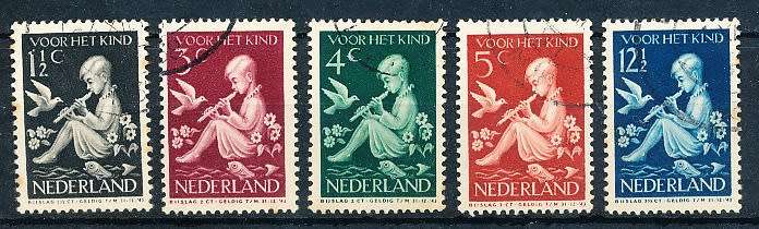 NETHERLANDS  1938  -   Child Care  FULL  SET   -  FINE USED
