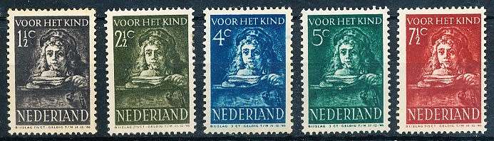 NETHERLANDS  1941  -   Child Care  FULL  SET   -  MINT