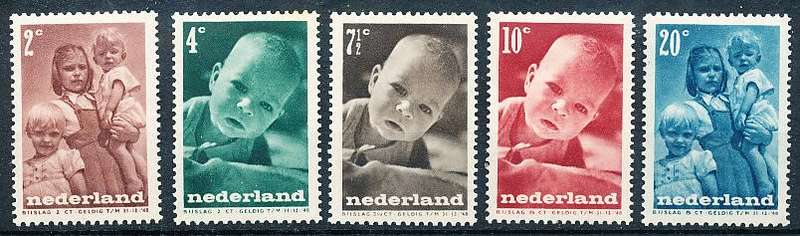 NETHERLANDS  1947  -    Child Care    FULL  SET   -   MINT