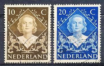 NETHERLANDS  1948  -   Queen Juliana´s Coronation  FULL  SET   -  FINE USED