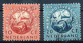 NETHERLANDS  1949  -    World Postal Union  FULL  SET   -   FINE USED