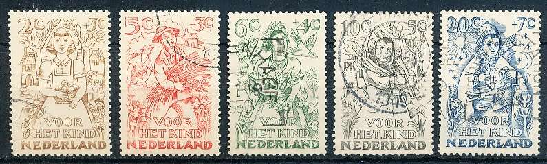 NETHERLANDS  1949  -    Child Care  FULL  SET   -   FINE USED