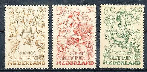 NETHERLANDS  1949  -    Child Care   PART  SET   -   MINT