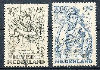 NETHERLANDS  1949  -    Child Care  TOP VALUES   -   FINE USED