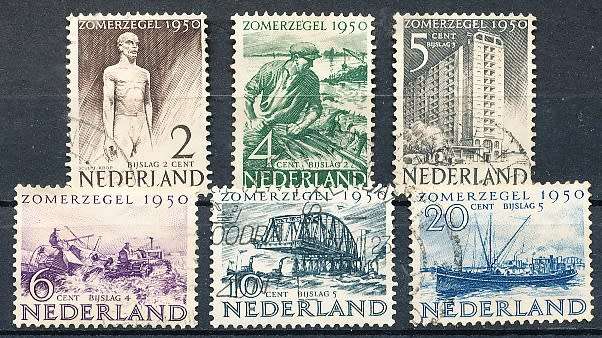 NETHERLANDS  1950  -    Charity Stamps   FULL  SET   -   FINE USED