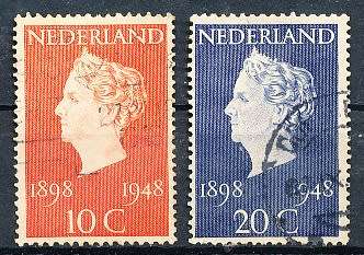 NETHERLANDS  1948  -   Government Anniversary  FULL  SET   -  FINE USED