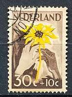 NETHERLANDS  1949  -    Red Cross   TOP VALUE  -   FINE USED