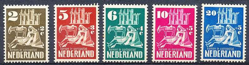 NETHERLANDS  1950  -    Child Care   FULL  SET   -   MINT