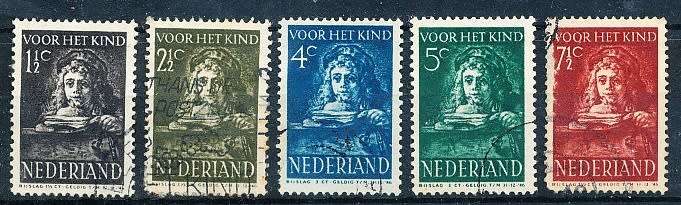 NETHERLANDS  1941  -   Child Care  FULL  SET   -  FINE USED