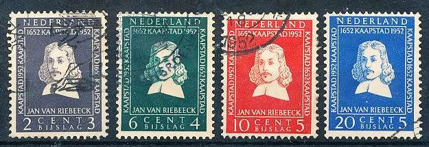 NETHERLANDS  1952  -    Jan van Riebeeck   FULL  SET   -  FINE  USED