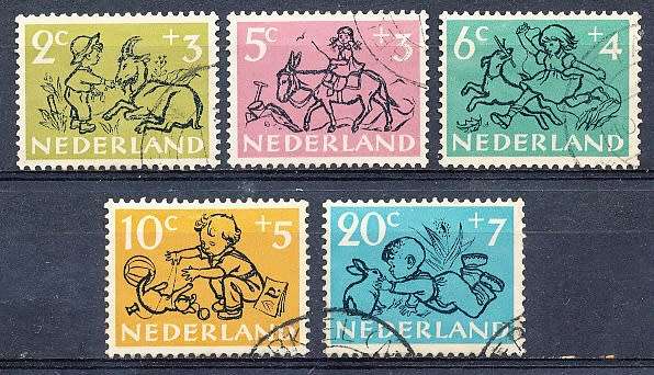 NETHERLANDS  1952  -  Child Care   FULL  SET   -  FINE  USED