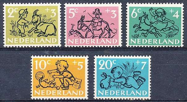 NETHERLANDS  1952  -  Child Care   FULL  SET   -    MINT