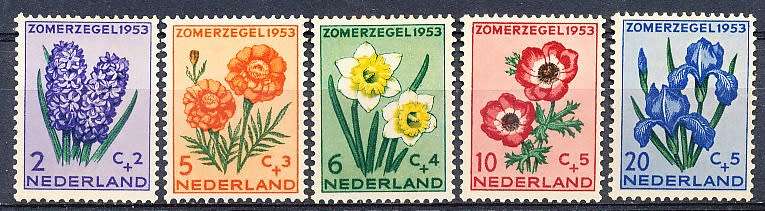 NETHERLANDS  1953  -  Charity Stamps   FULL  SET   - MINT