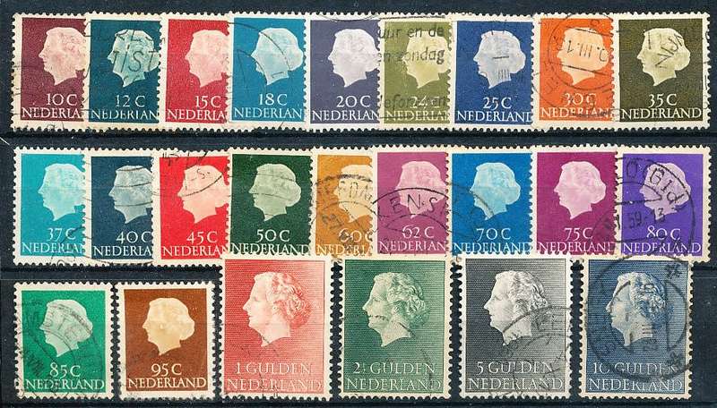 NETHERLANDS  1953/55  -  Queen Juliana  FULL  SET   -  FINE  USED