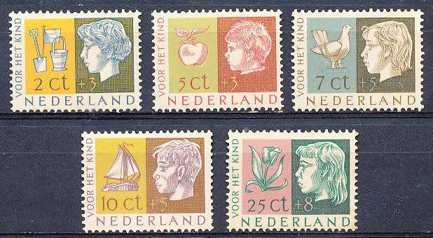 NETHERLANDS  1953  -  Child Care  FULL  SET   -  MINT