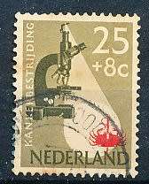 NETHERLANDS  1955  -  Fight Against Cancer  TOP VALUE    - FINE USED