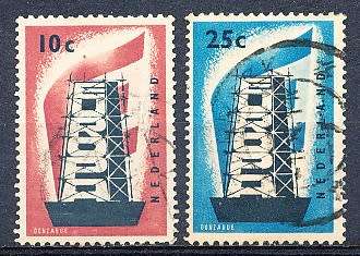 NETHERLANDS  1956  -  EUROPA Stamps   FULL  SET   - FINE USED