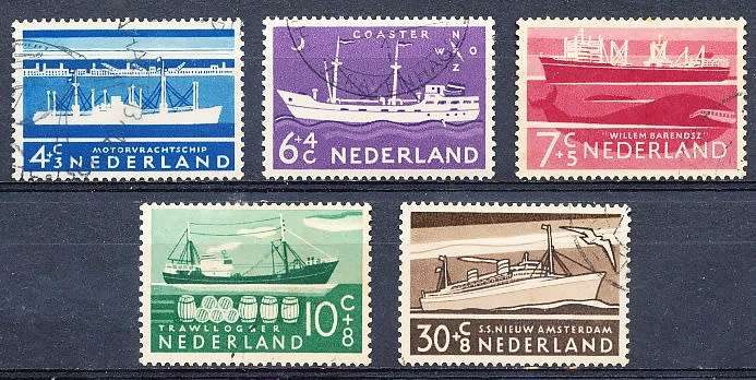 NETHERLANDS  1957  -   Charity Stamps  FULL  SET   - FINE USED