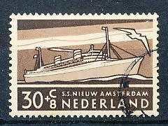NETHERLANDS  1957  -   Charity Stamps  TOP VALUE   - FINE USED