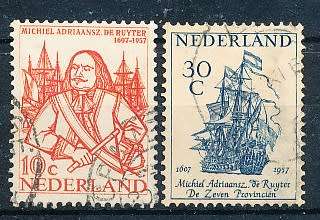 NETHERLANDS  1957  -   Birth of Reuter  FULL  SET   - FINE USED