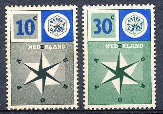 NETHERLANDS  1957  -   EUROPA Stamps  FULL  SET   - MINT