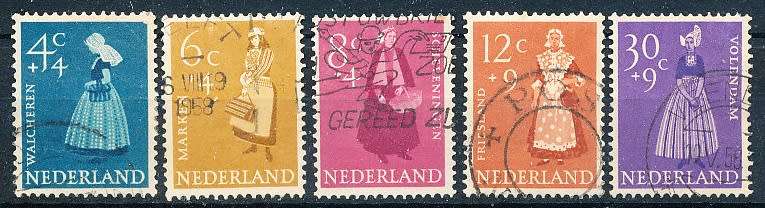 NETHERLANDS  1958  -  Charity Stamps  FULL  SET   - FINE USED