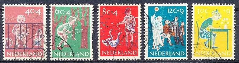 NETHERLANDS  1959  -  Child Care   FULL  SET   - FINE USED