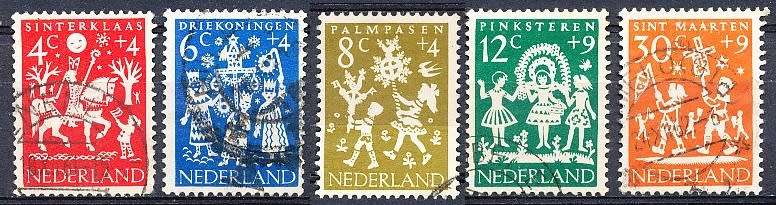 NETHERLANDS  1961  -  Child Care  FULL   SET   - FINE  USED