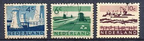 NETHERLANDS  1962  -  New Daily Stamps  FULL   SET   - FINE USED